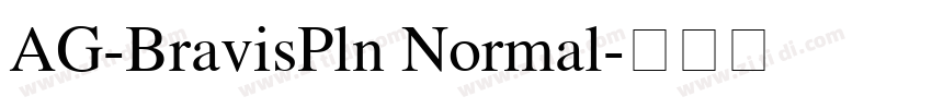 AG-BravisPln Normal字体转换